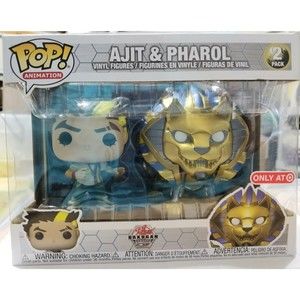 Funko Bakugan Ajit & Pharol Target Exclusive 2021 Pop! Vinyl 2-PACK NEW